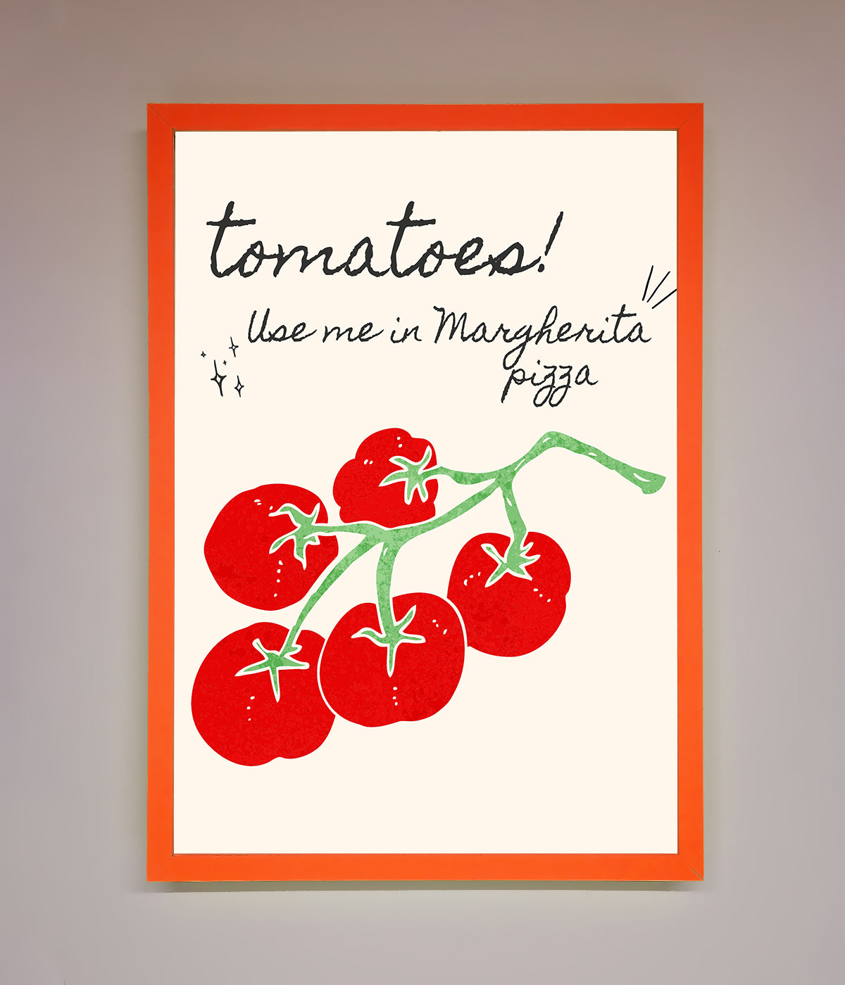 Tomatoes For Pizza Framed Poster print