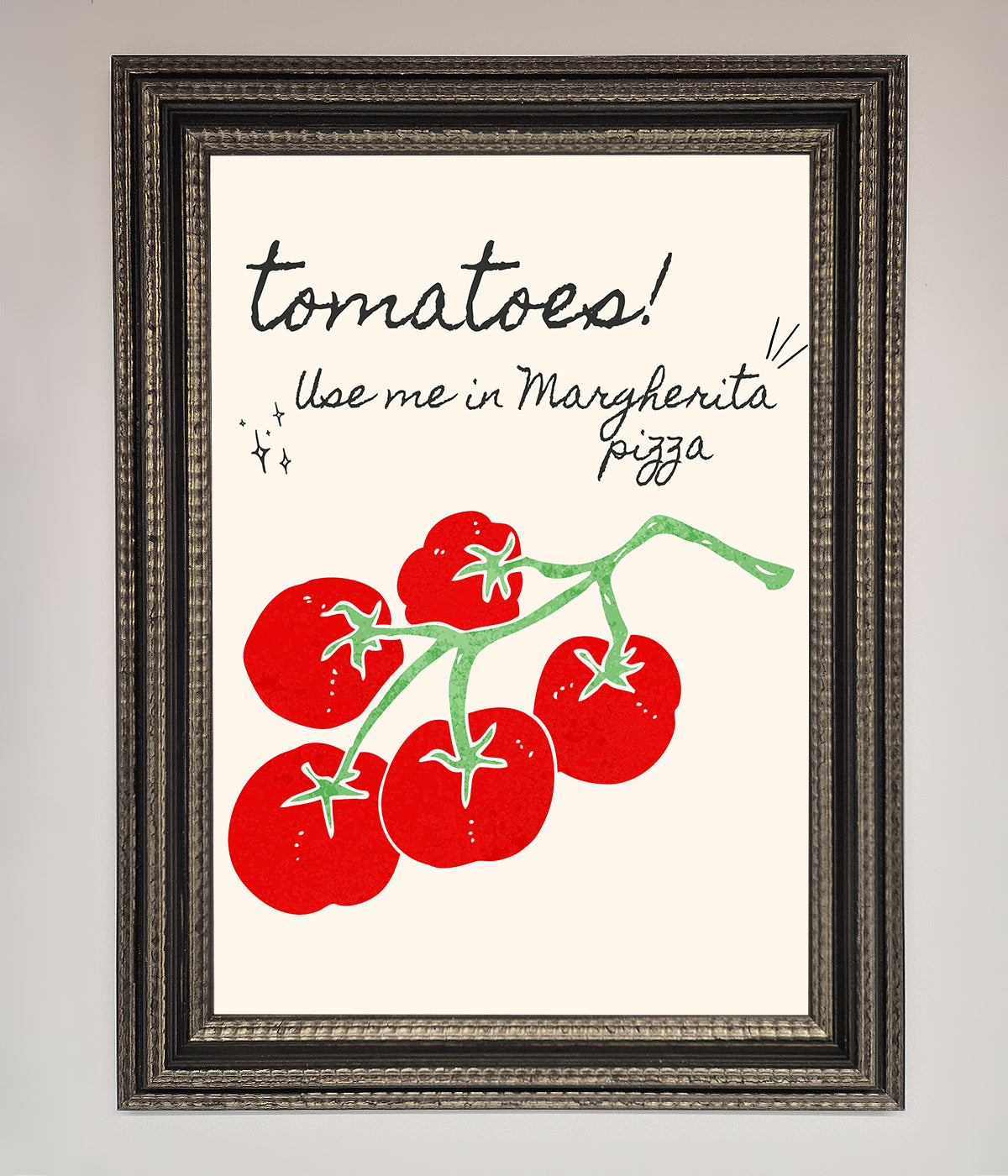 Tomatoes For Pizza Framed Poster print