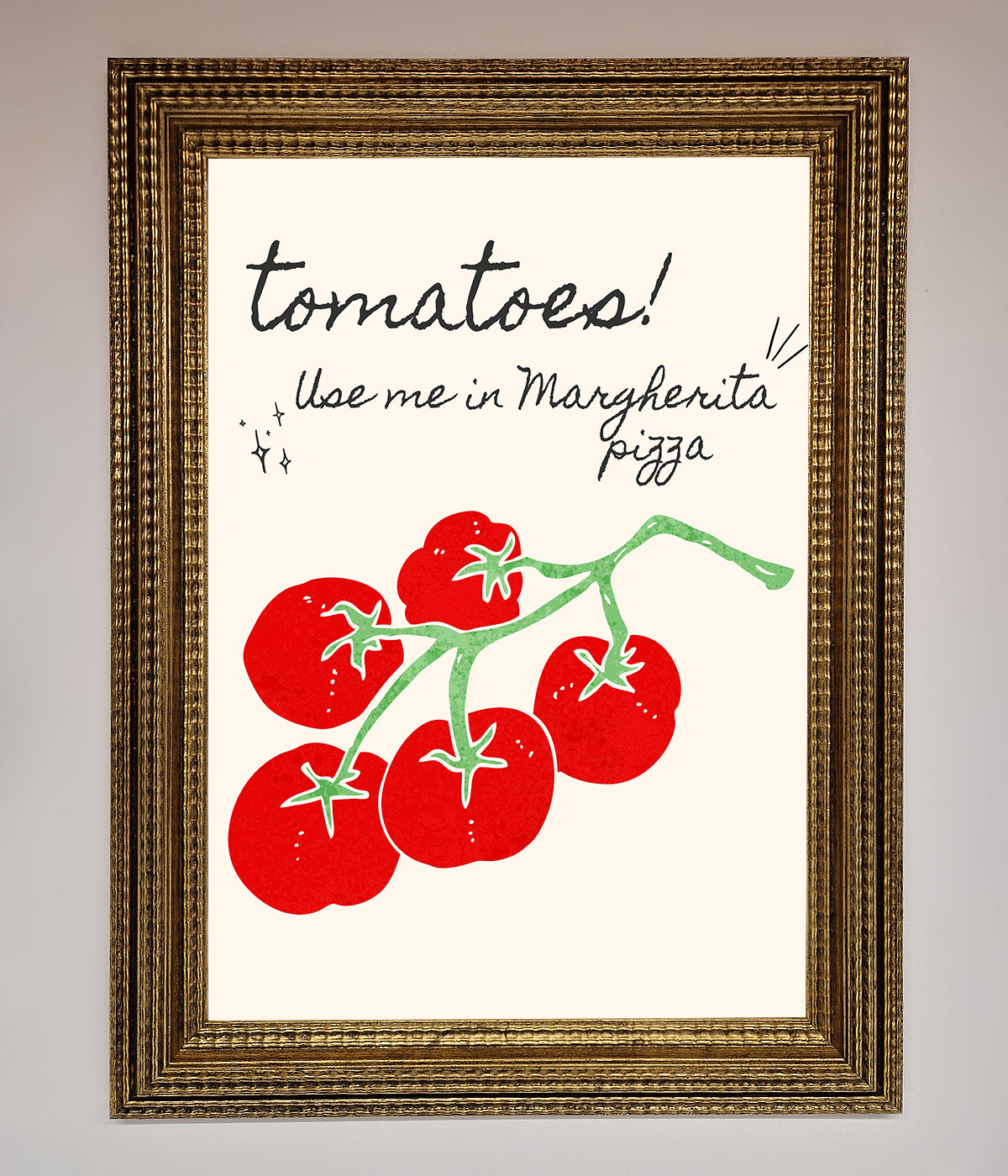 Tomatoes For Pizza Framed Poster print