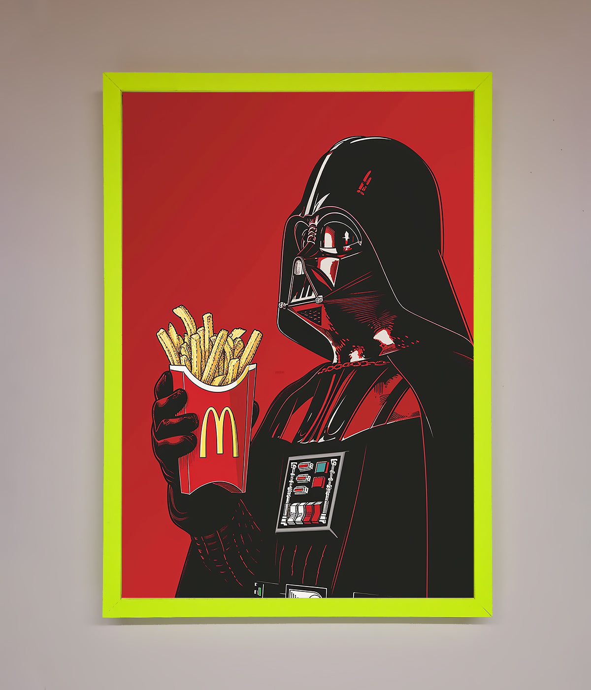 Vader French Fries Framed Poster print