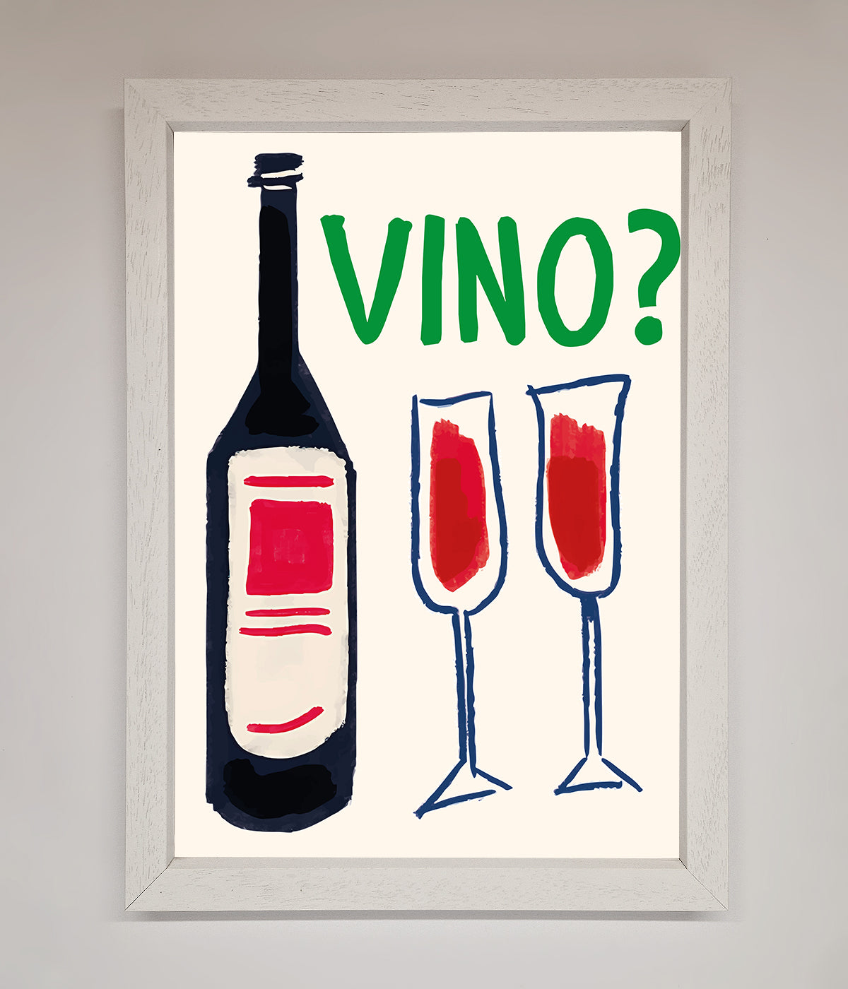 Vino Wine Framed Wall Art print