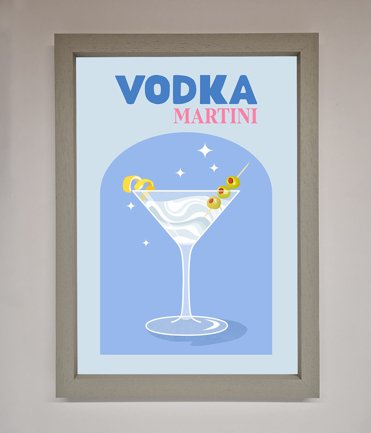 Vodka Martini Framed Wall Art print