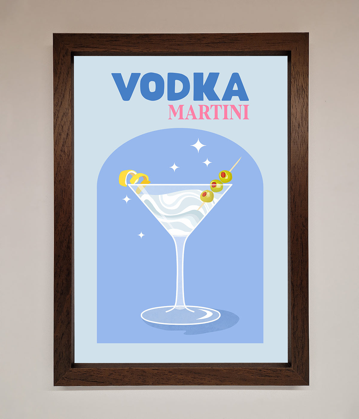 Vodka Martini Framed Wall Art print