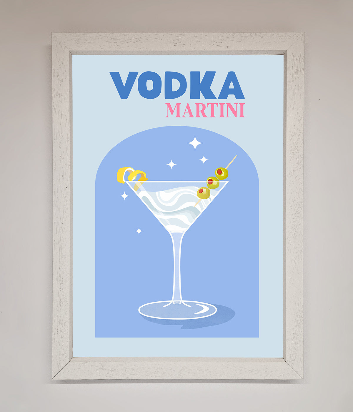 Vodka Martini Framed Wall Art print