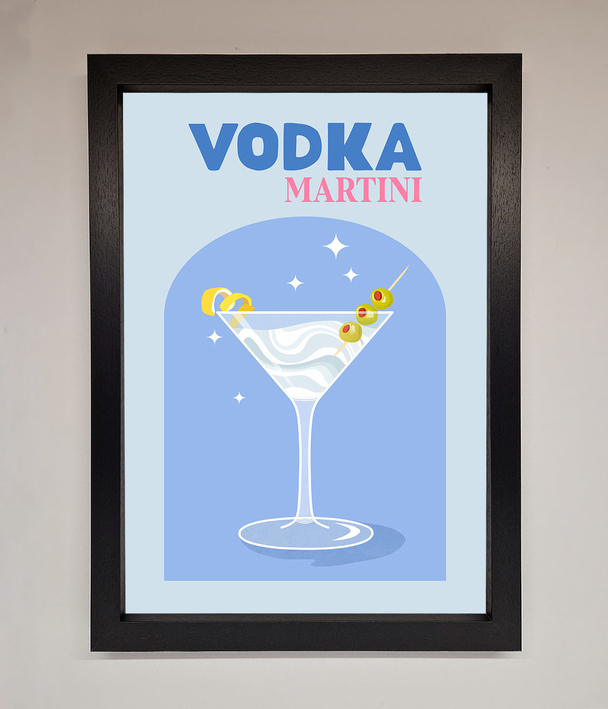 Vodka Martini Framed Wall Art print