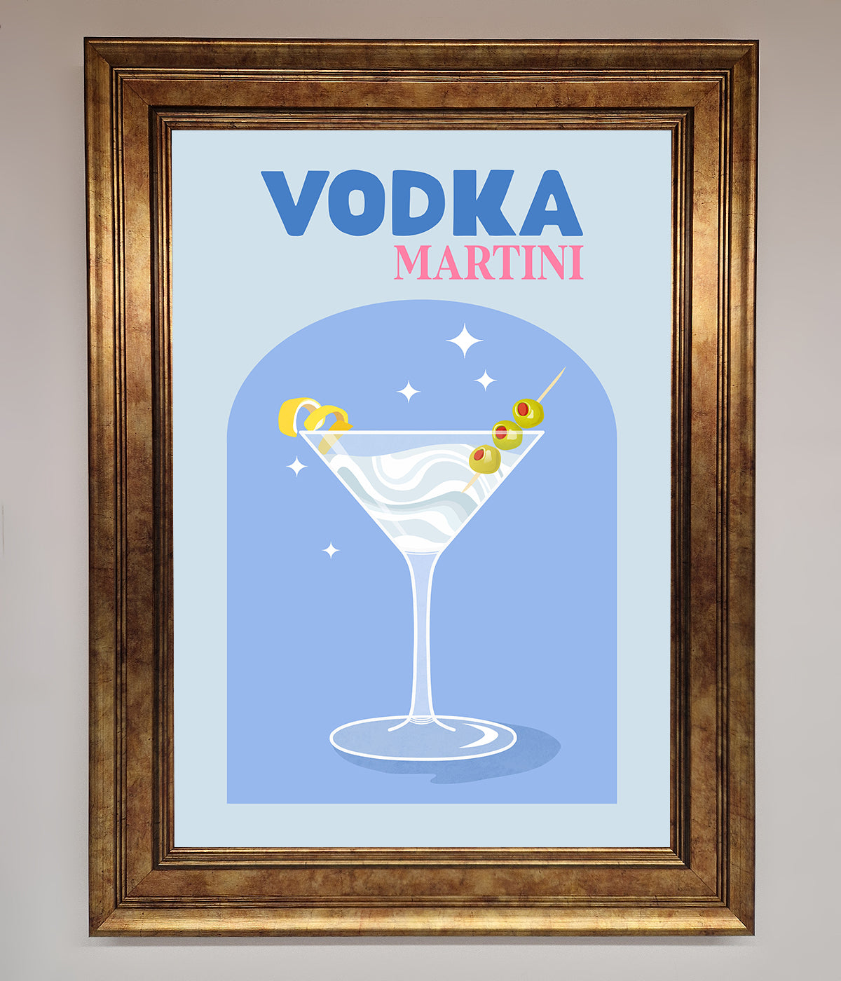 Vodka Martini Framed Wall Art print