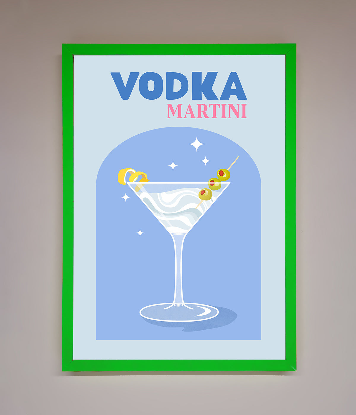 Vodka Martini Framed Wall Art print