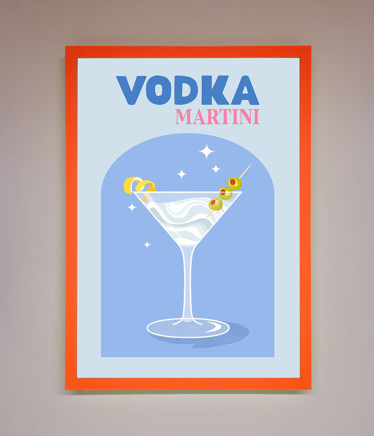 Vodka Martini Framed Wall Art print