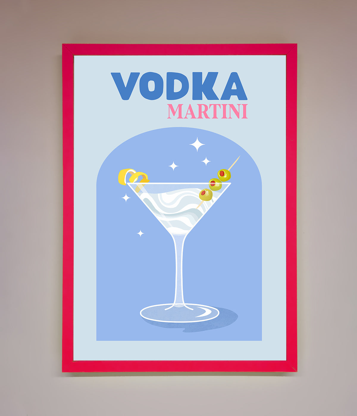 Vodka Martini Framed Wall Art print