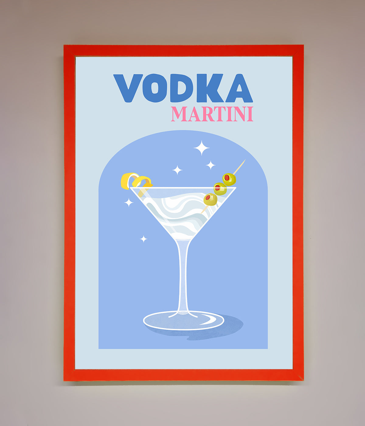 Vodka Martini Framed Wall Art print