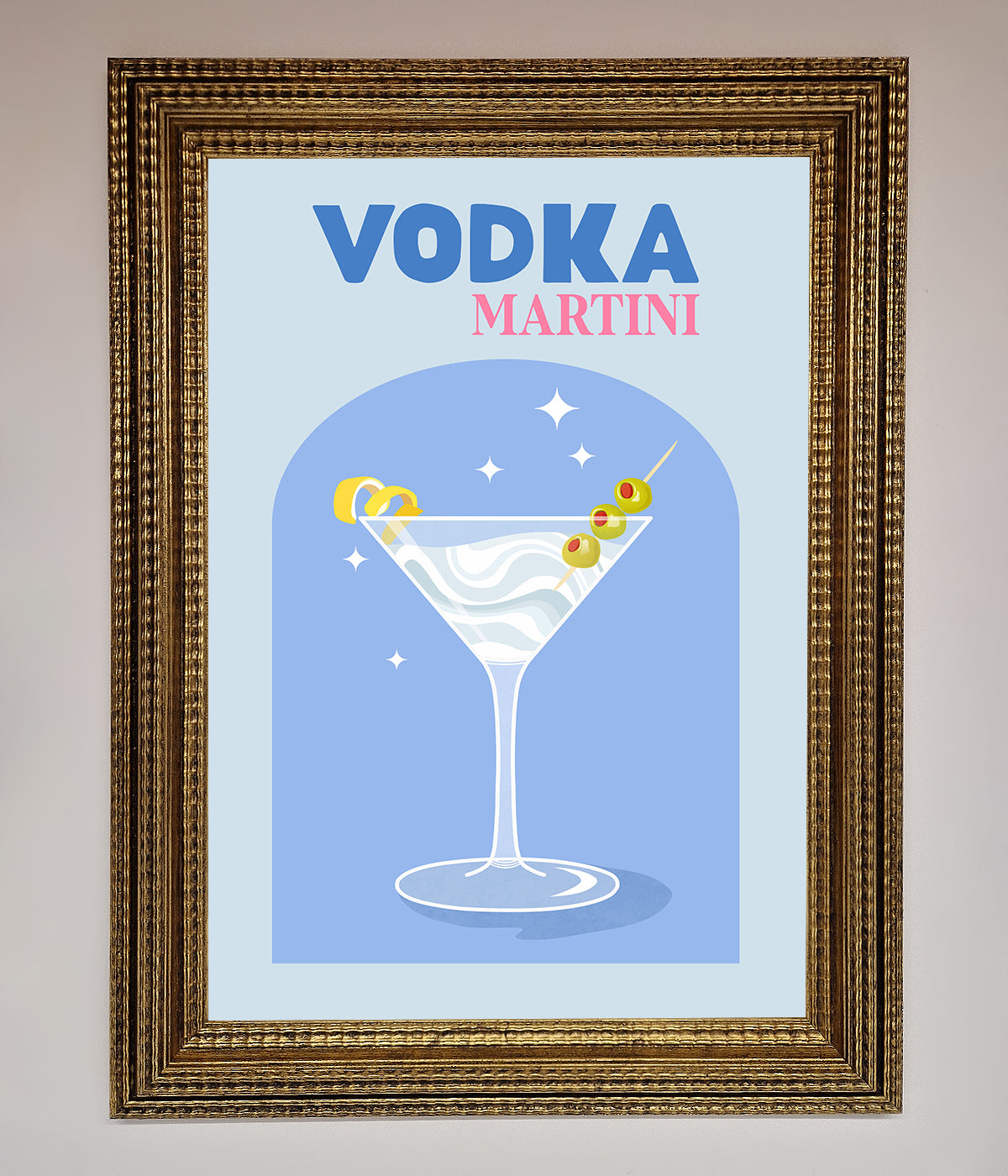 Vodka Martini Framed Wall Art print