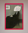 Whistlers Mother framed wall art with vibrant border.