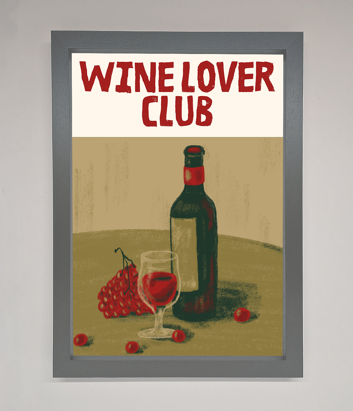 Wine Lovers Club Framed Poster print