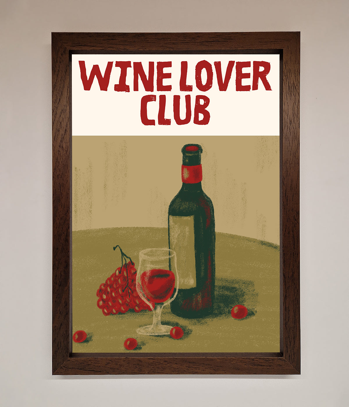 Wine Lovers Club Framed Poster print