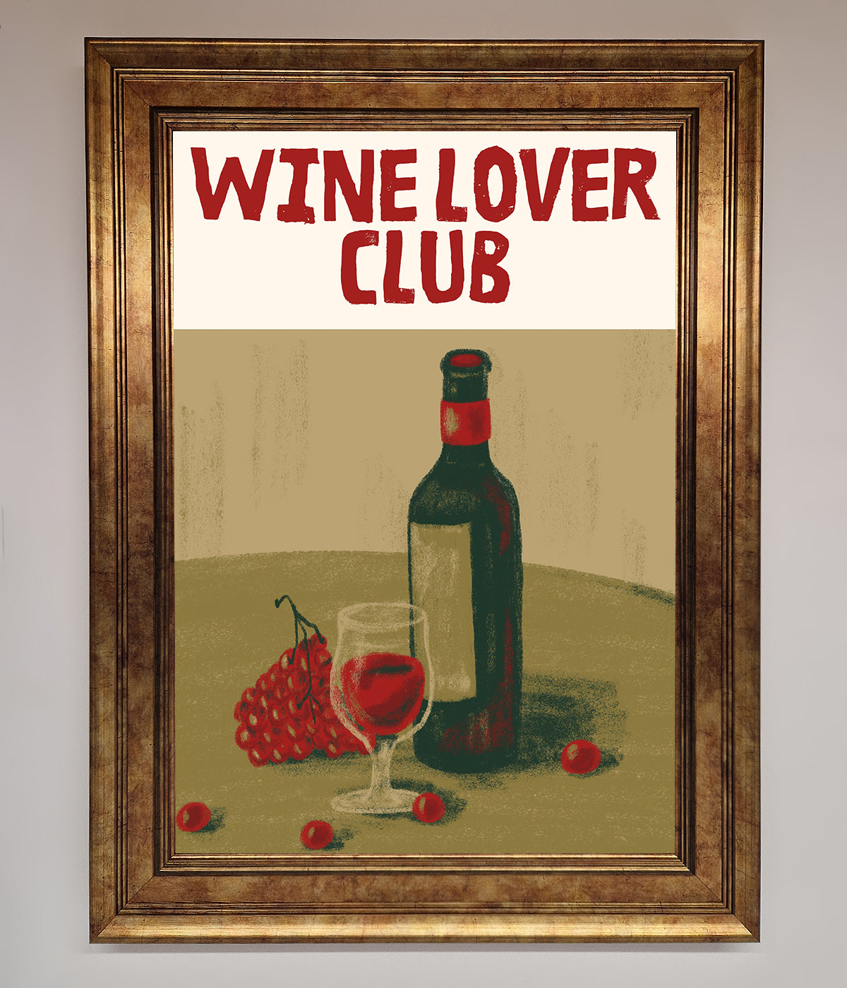 Wine Lovers Club Framed Poster print