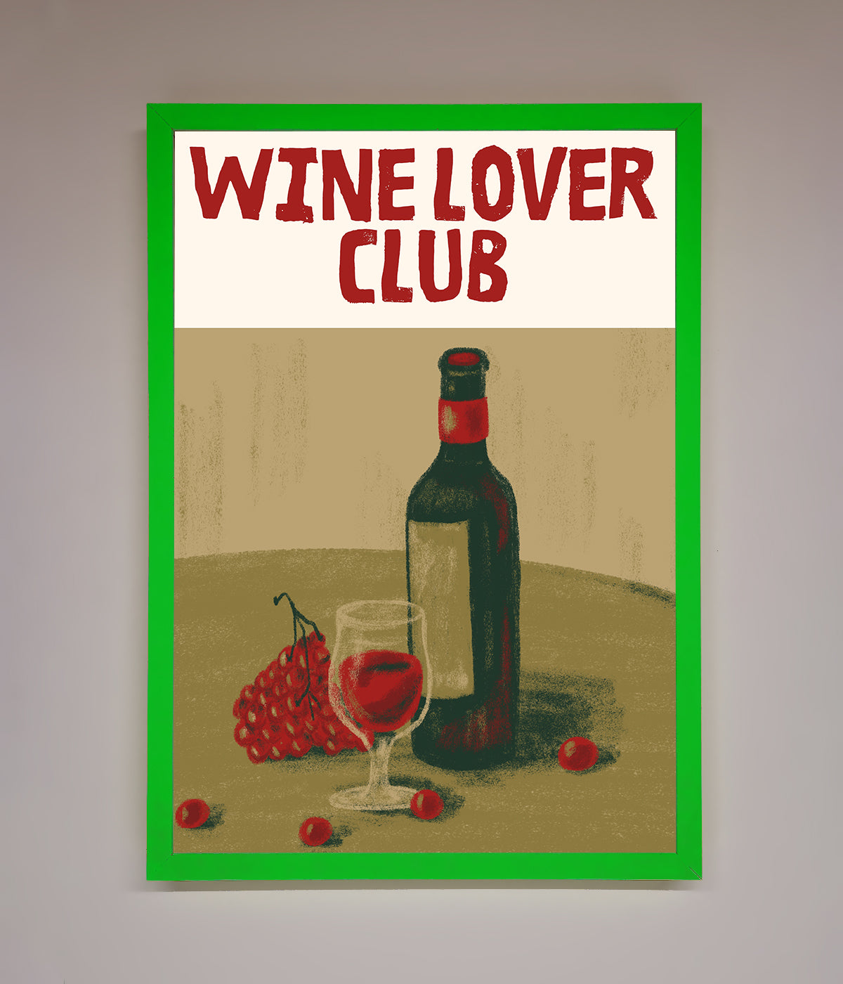 Wine Lovers Club Framed Poster print