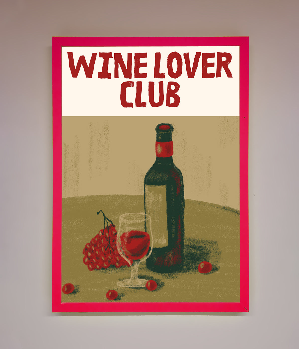 Wine Lovers Club Framed Poster print