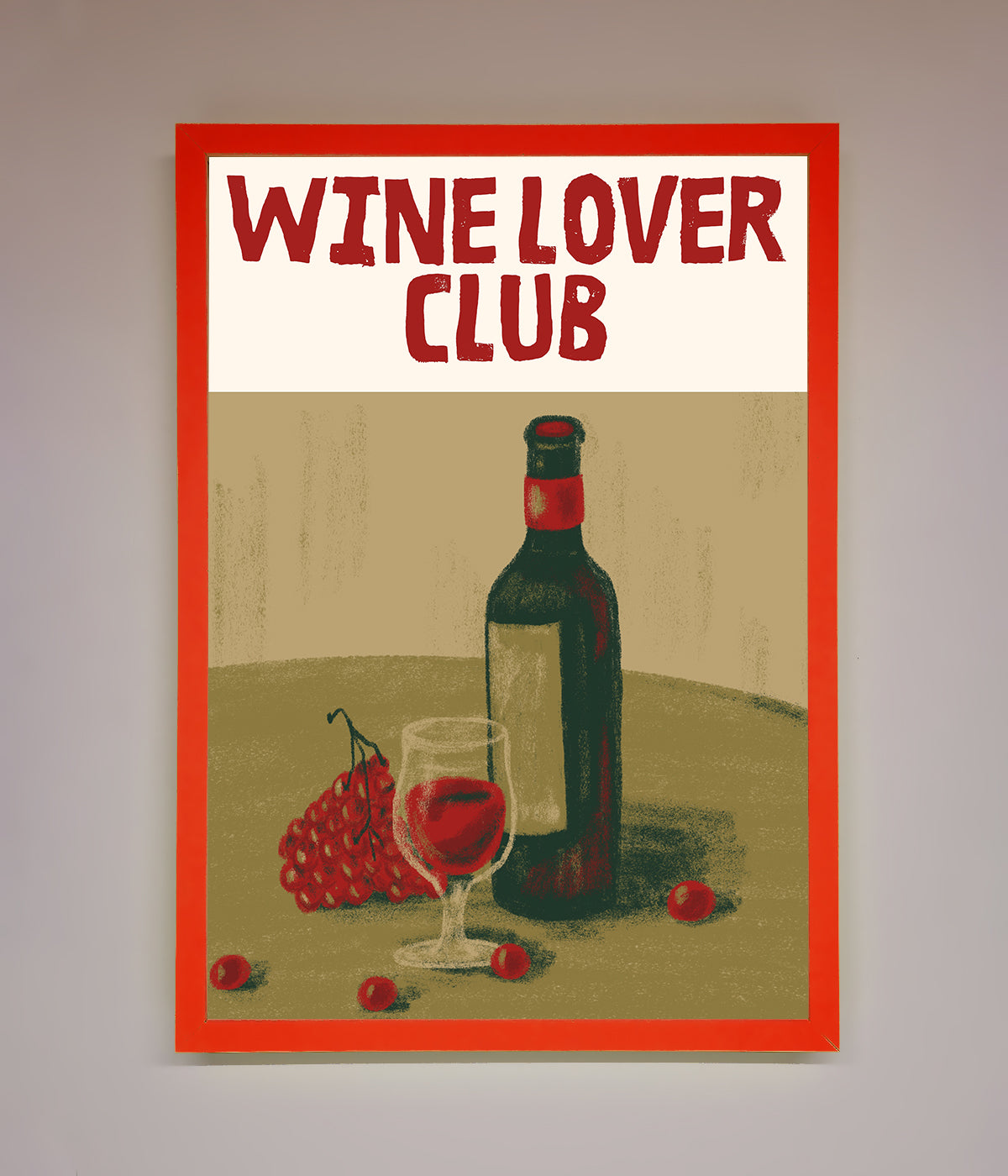 Wine Lovers Club Framed Poster print