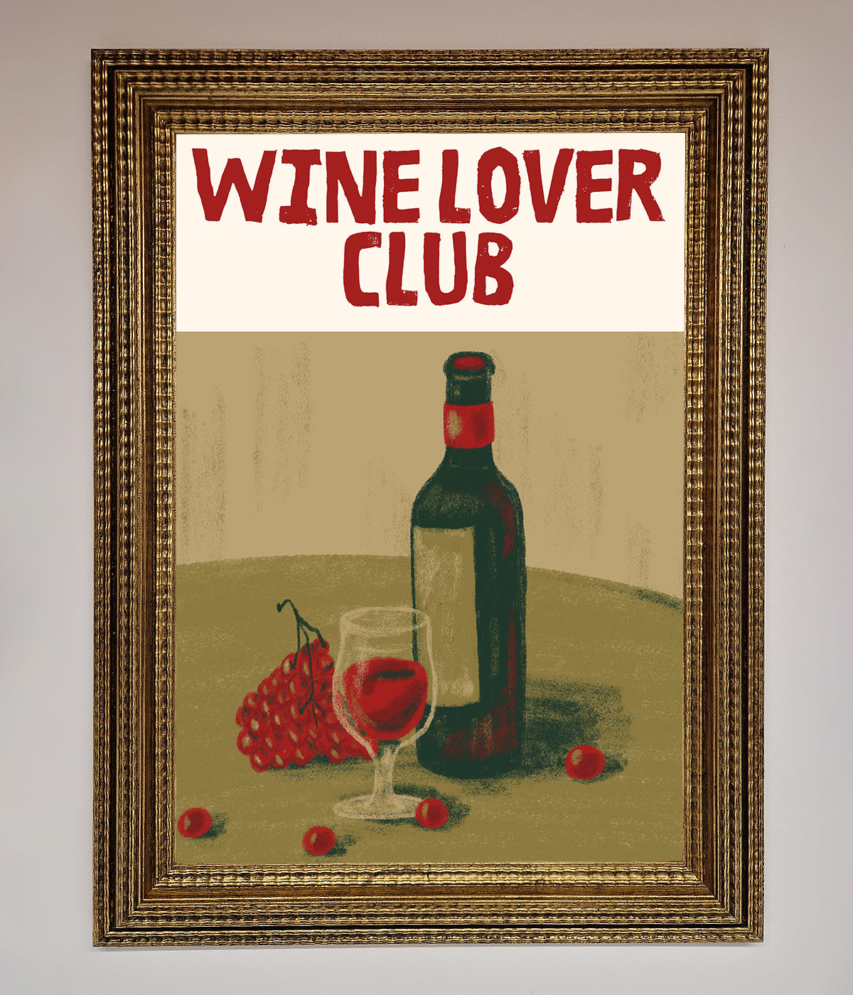 Wine Lovers Club Framed Poster print