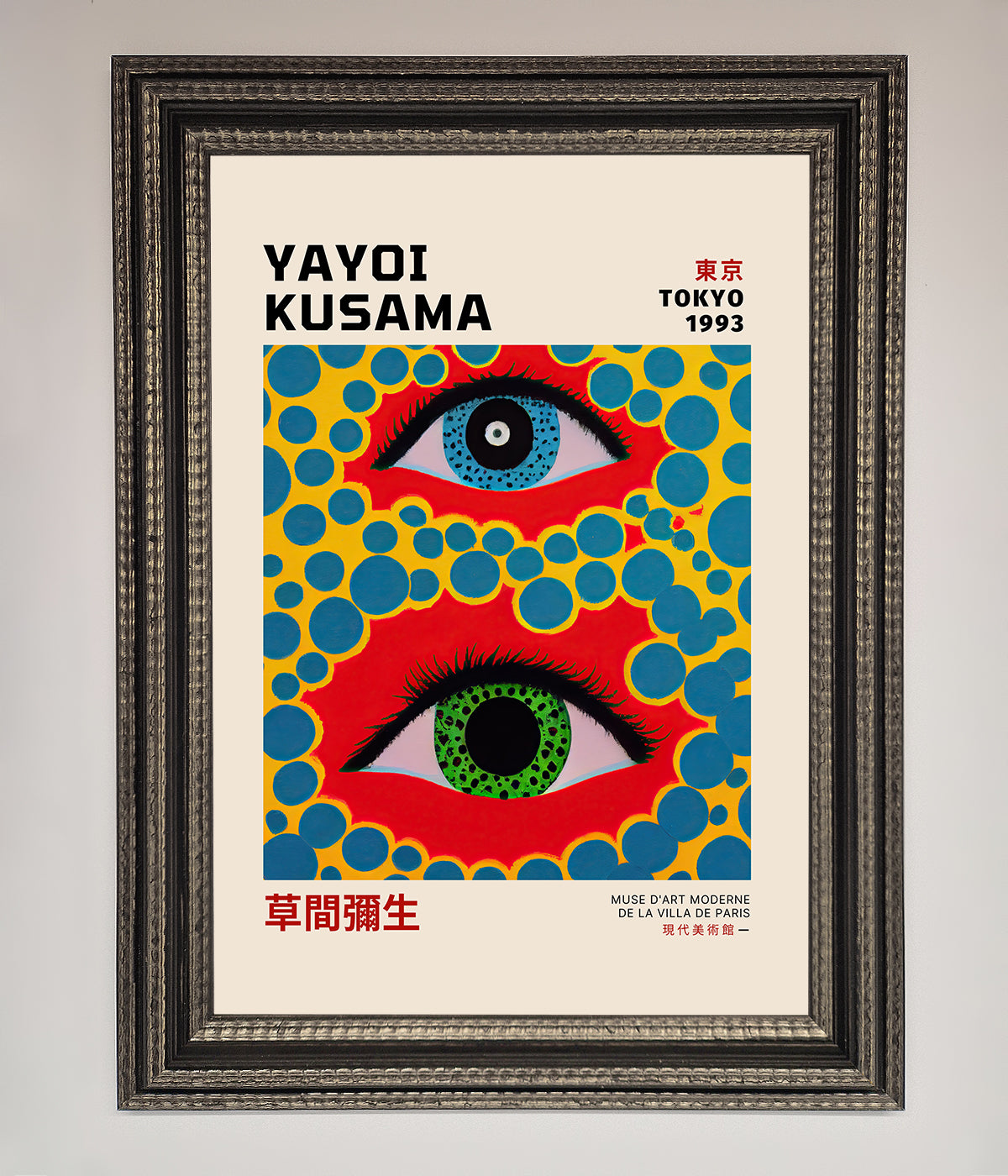 Yayoi Kusama Eyes 1993 Framed Print print