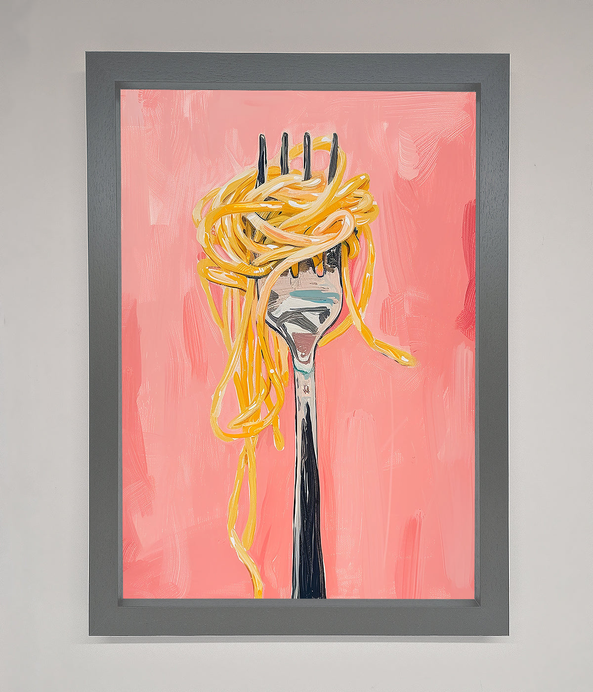 Yes To Spaghetti Framed Print print