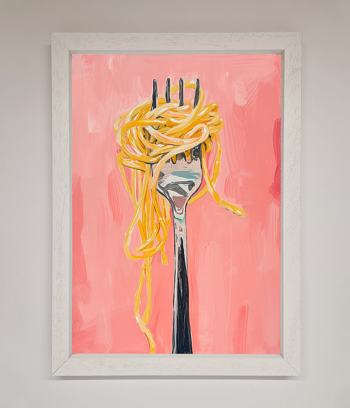 Yes To Spaghetti Framed Print print