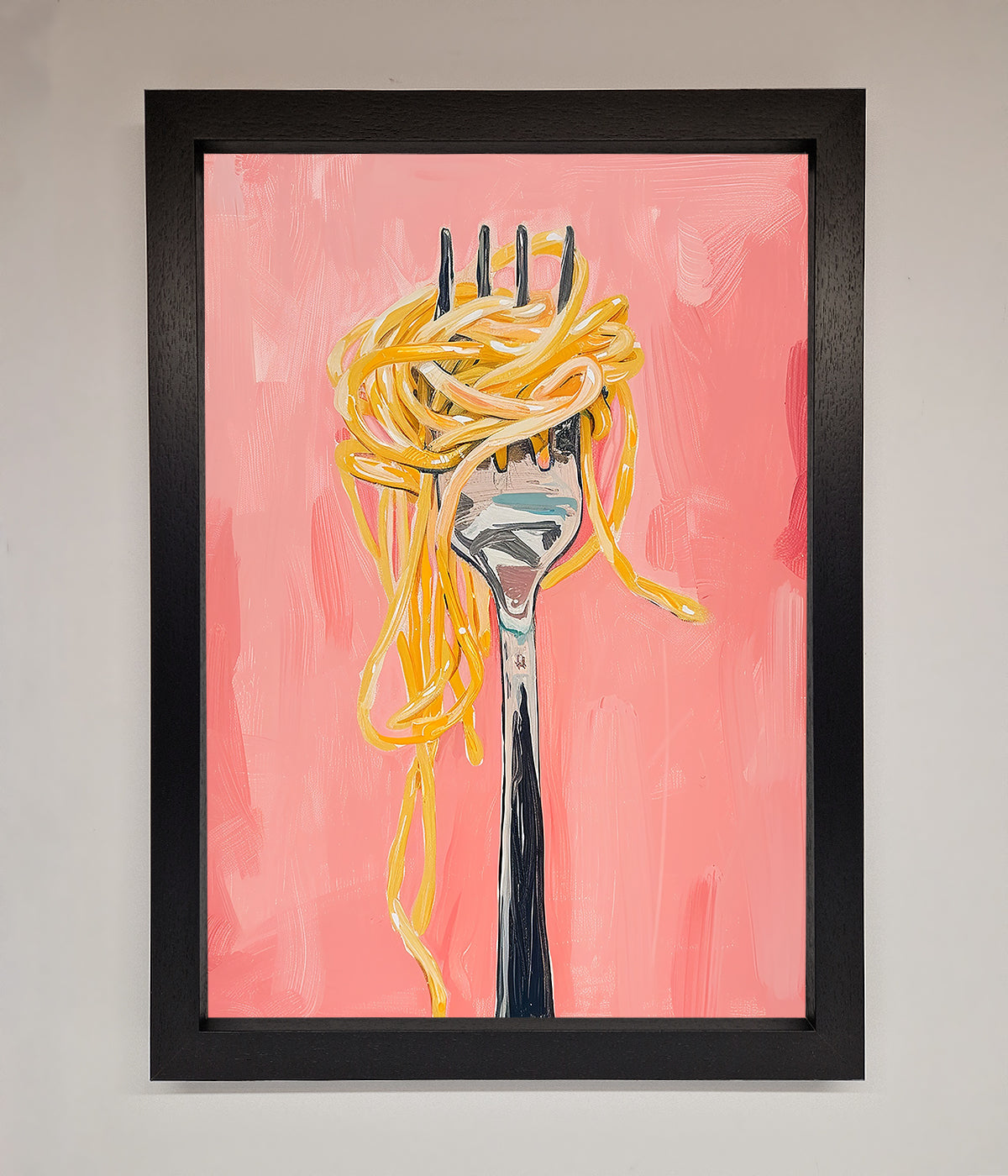 Yes To Spaghetti Framed Print print