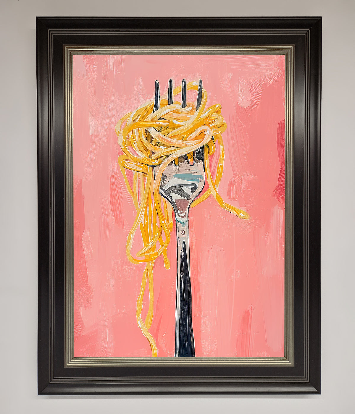 Yes To Spaghetti Framed Print print