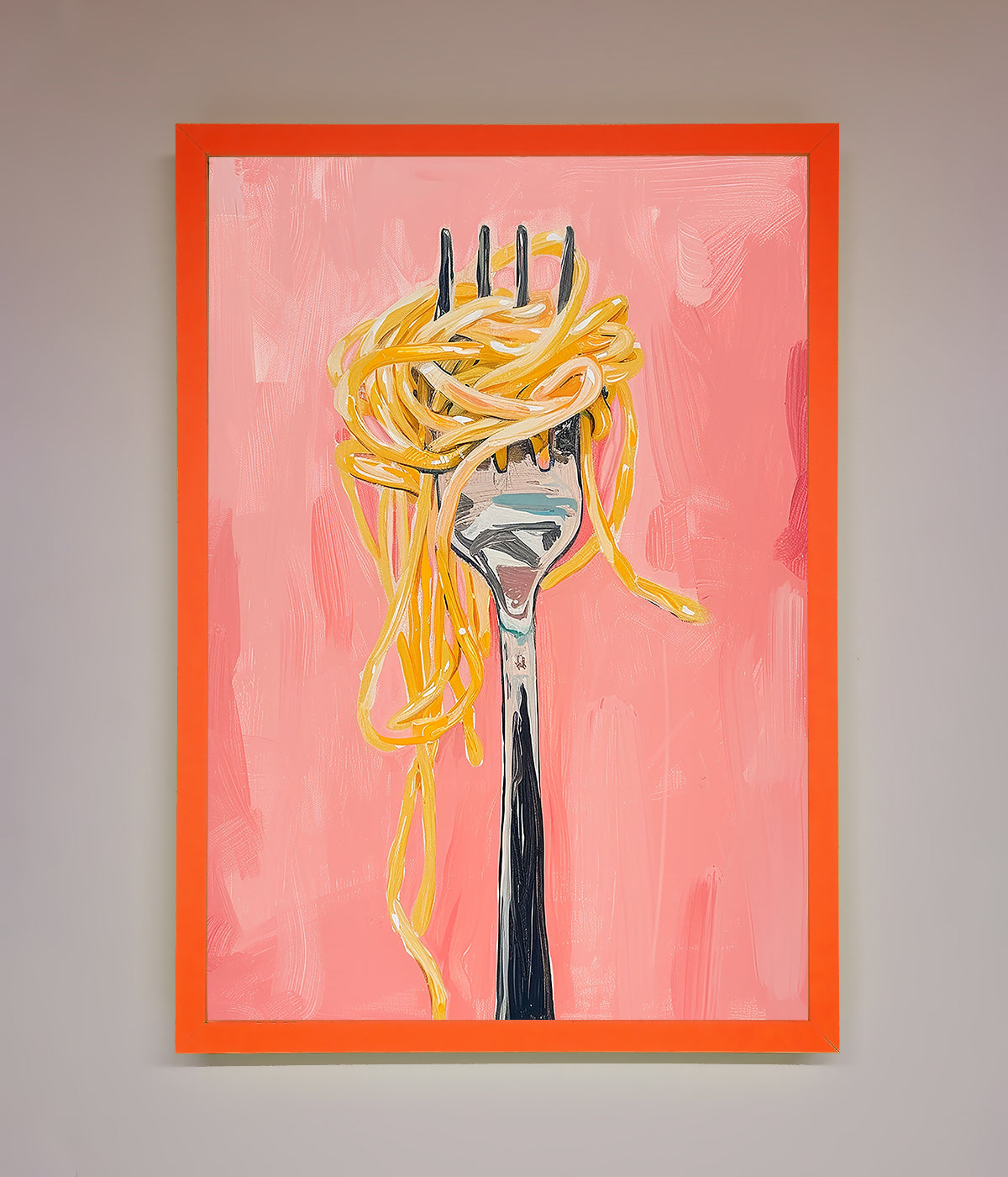 Yes To Spaghetti Framed Print print