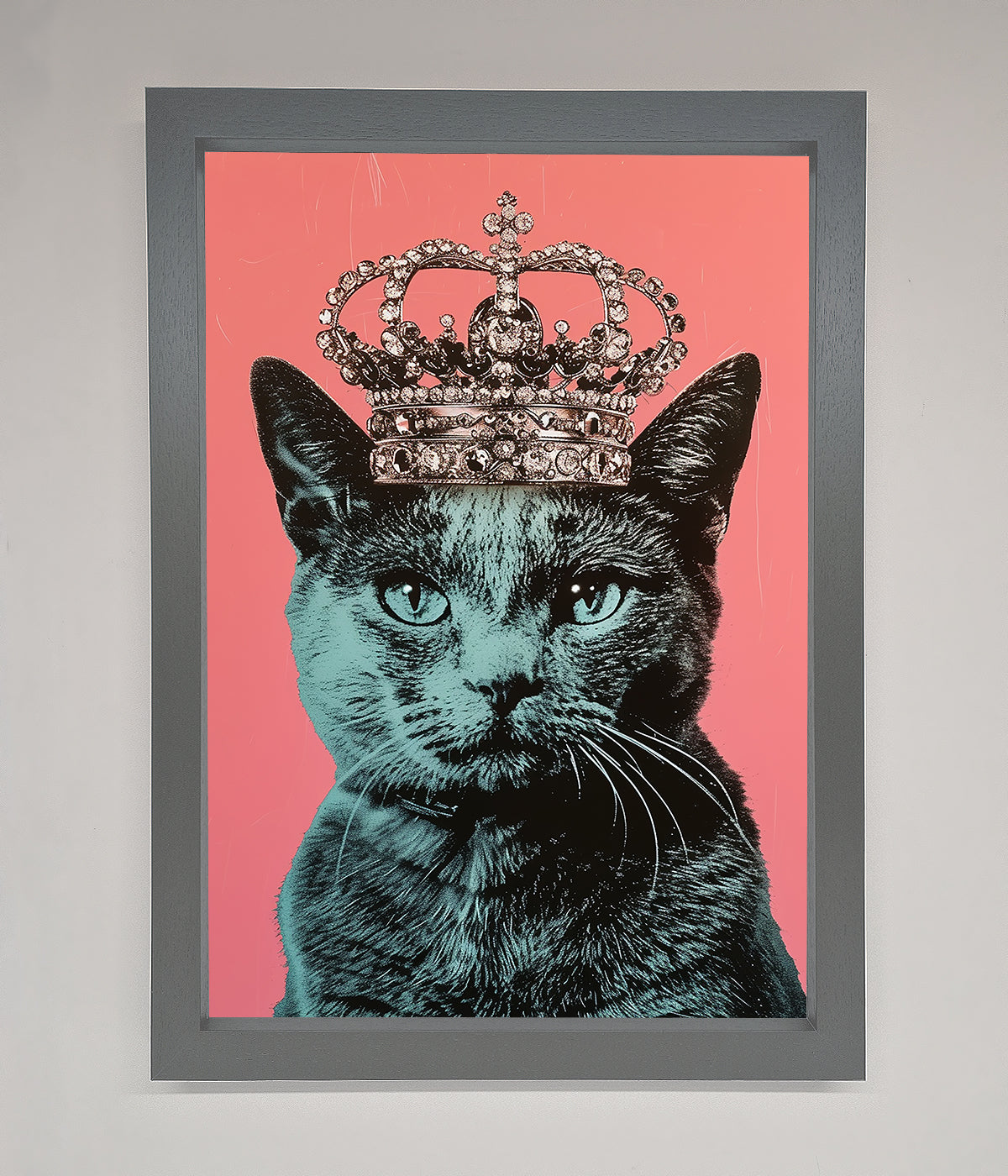 Your Majesty Cat Framed Print print