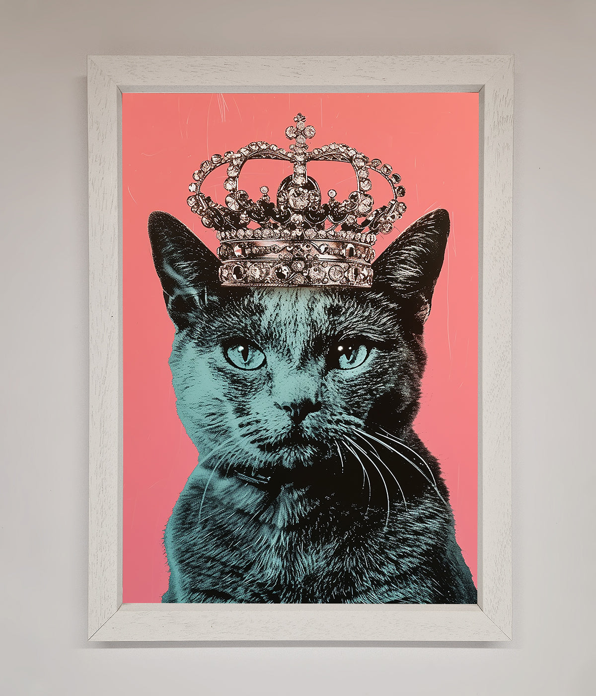 Your Majesty Cat Framed Print print