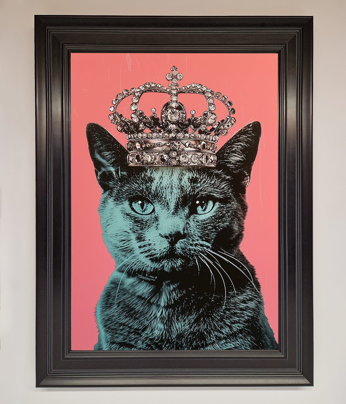 Your Majesty Cat Framed Print print