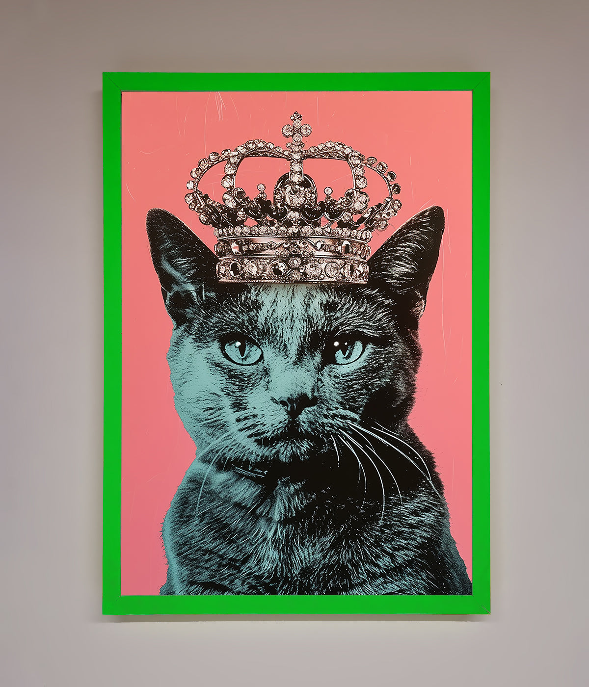 Your Majesty Cat Framed Print print