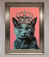 Your Majesty Cat Framed Print print