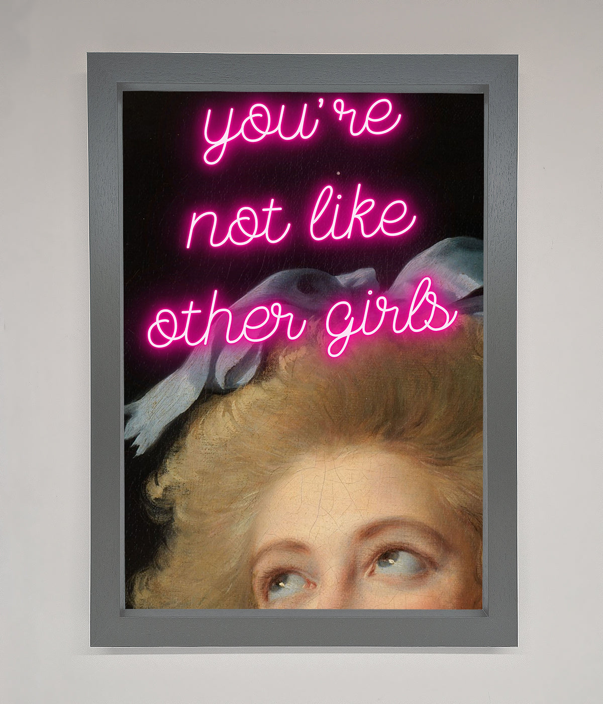 Youre Not Like Other Girls Framed Wall Art print