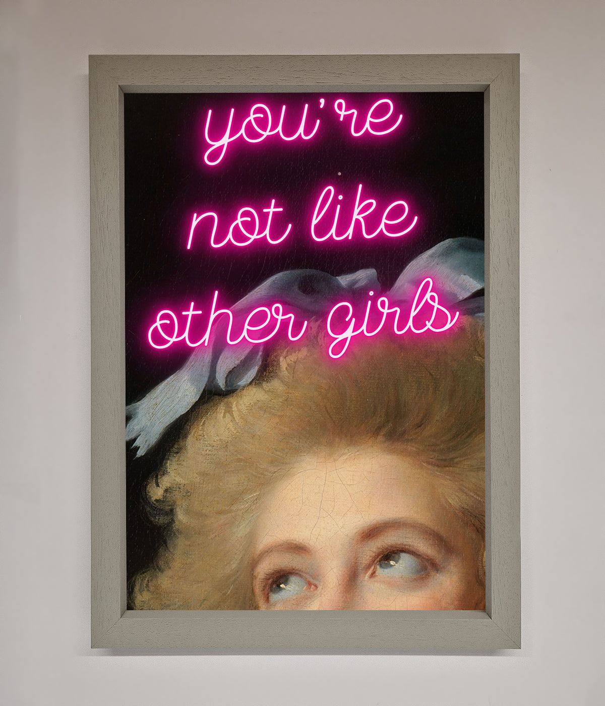 Youre Not Like Other Girls Framed Wall Art print