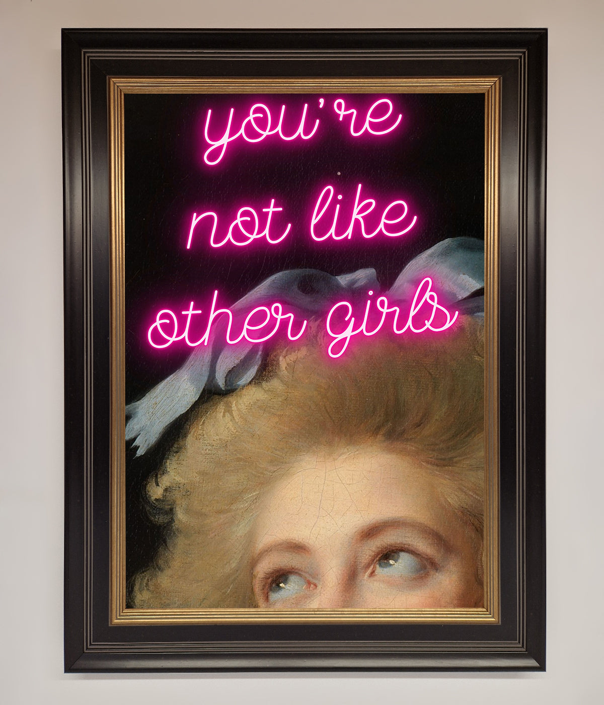 Youre Not Like Other Girls Framed Wall Art print