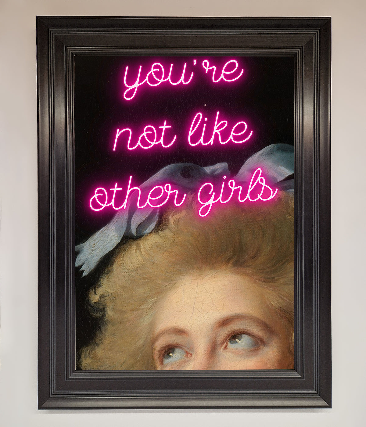 Youre Not Like Other Girls Framed Wall Art print