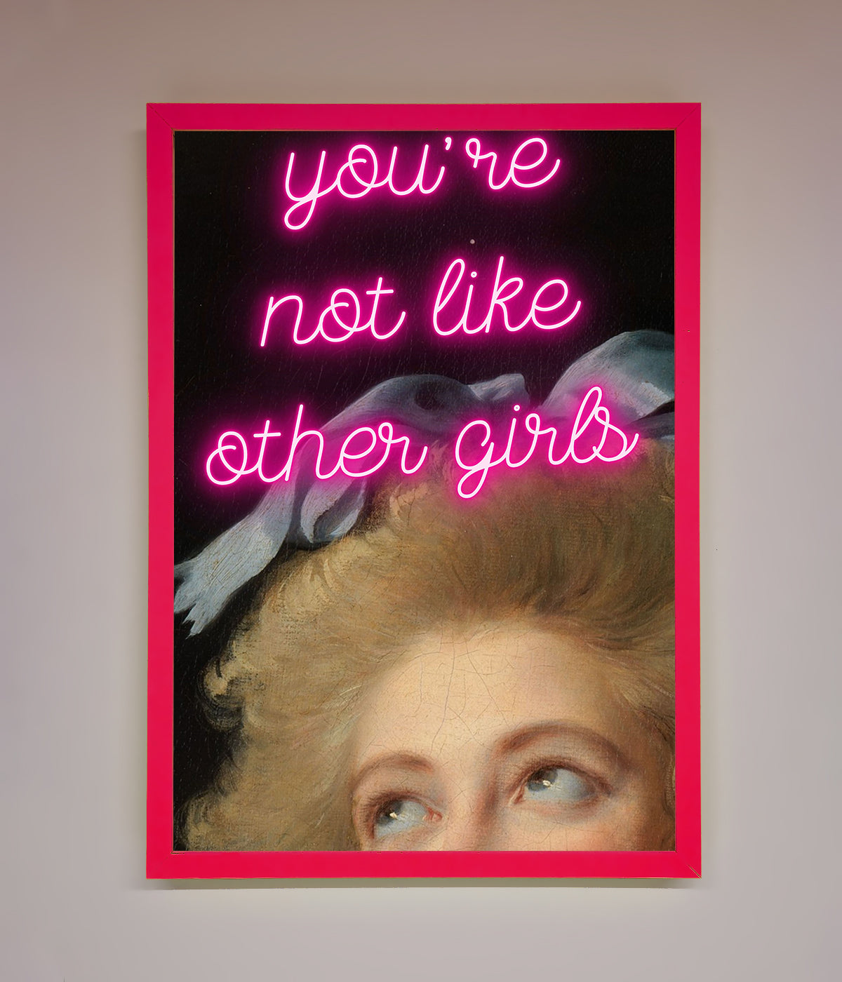 Youre Not Like Other Girls Framed Wall Art print