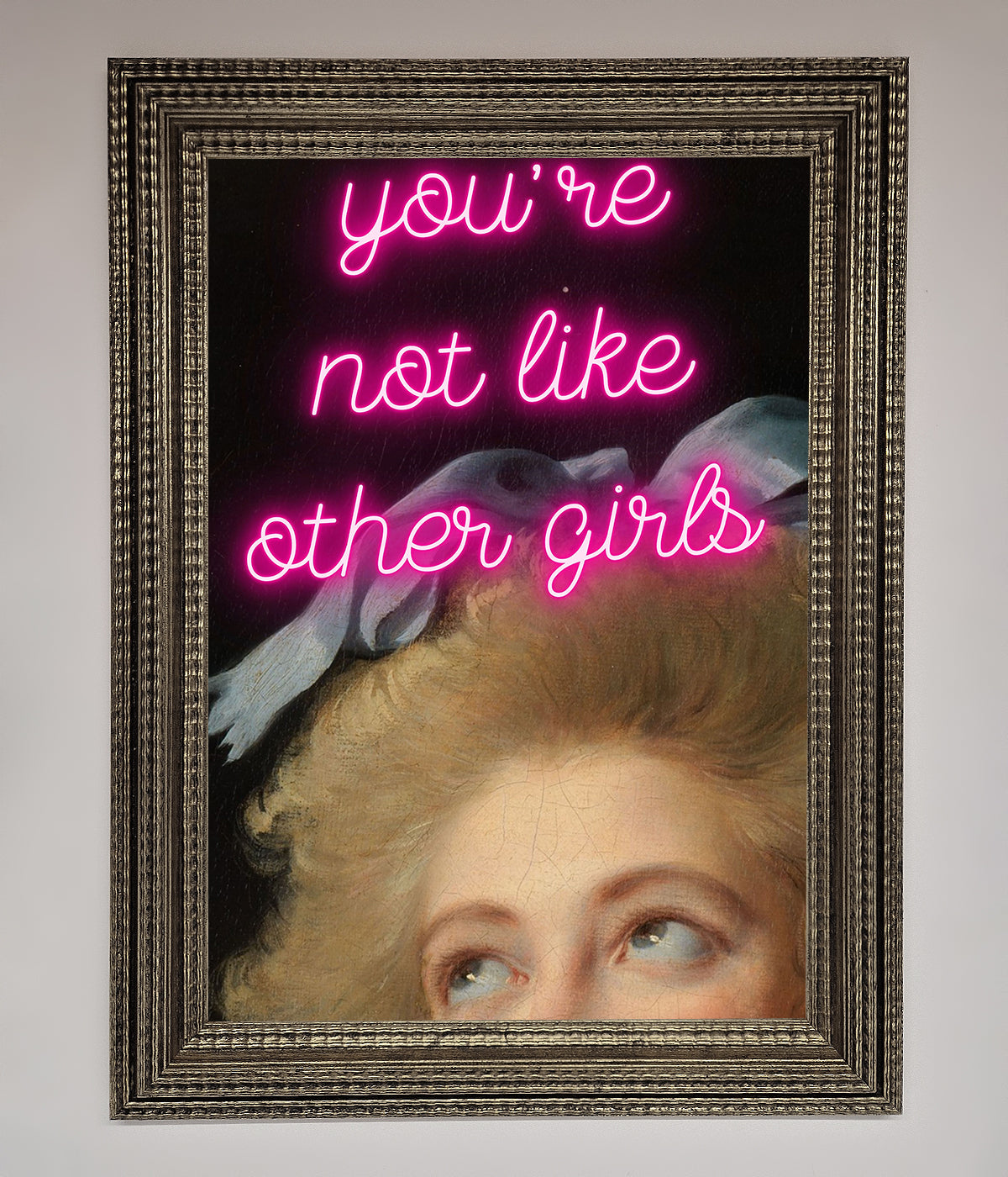 Youre Not Like Other Girls Framed Wall Art print