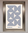 Bauhaus Print 1923 Navy Abstract Framed Poster - Zestio