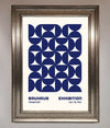 Bauhaus Print July 1923 Navy Blue Abstract Framed Wall Art - Zestio