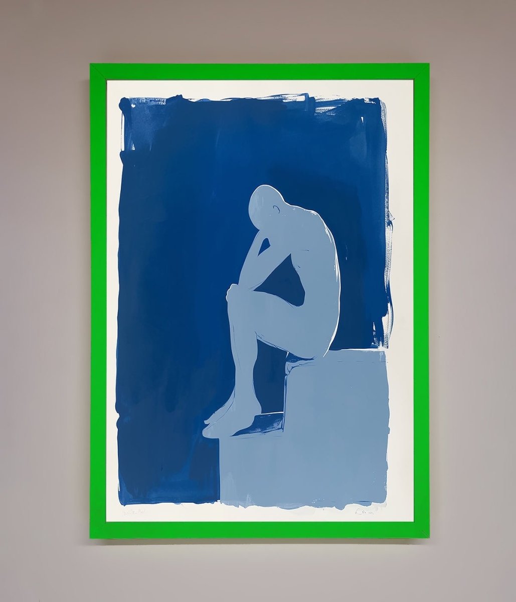 Blues Thinking Framed Print - Zestio