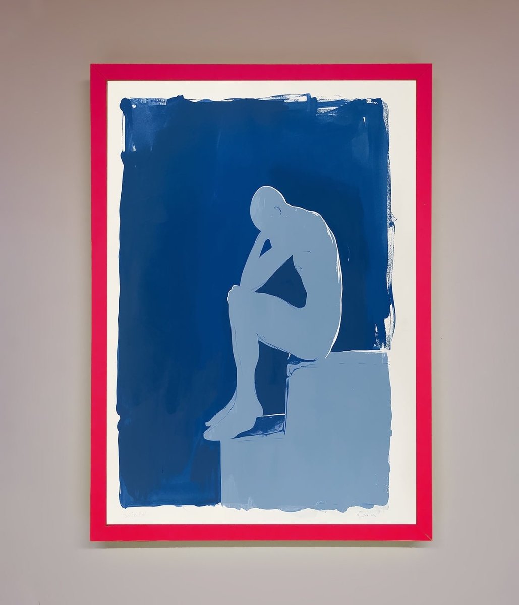 Blues Thinking Framed Print - Zestio