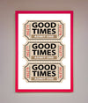 Good Times Beige Framed Wall Art - Zestio