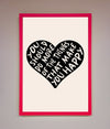 Happy Heart Framed Print - Zestio
