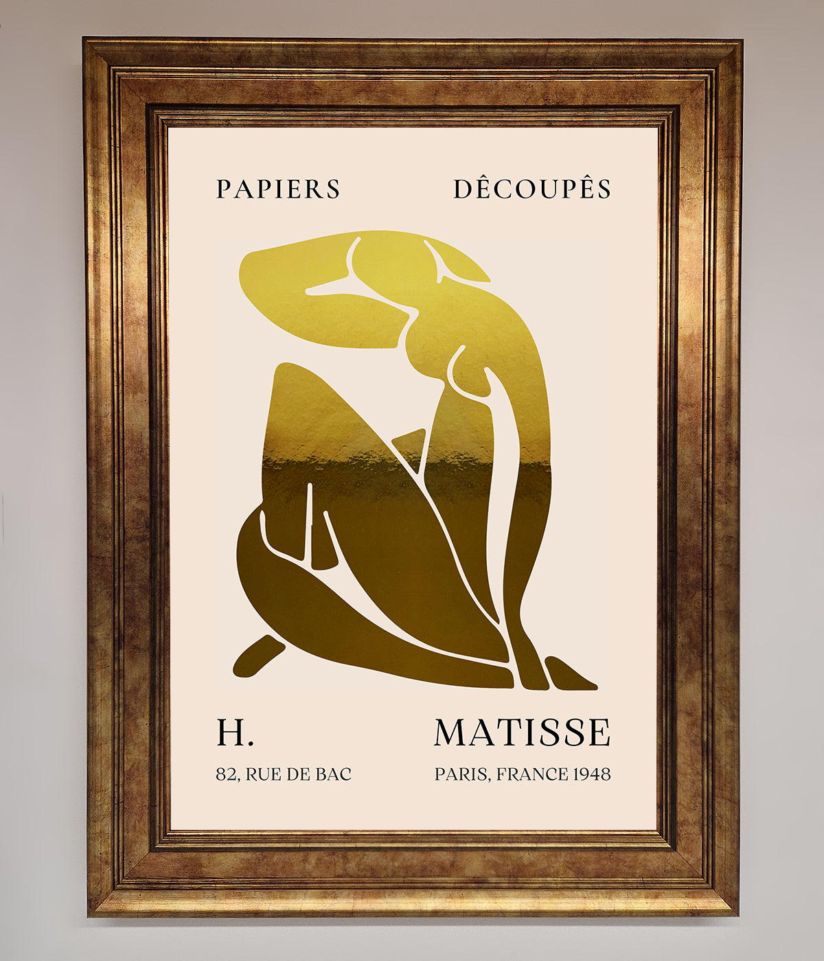 Henri Matisse Figure Foil Print print