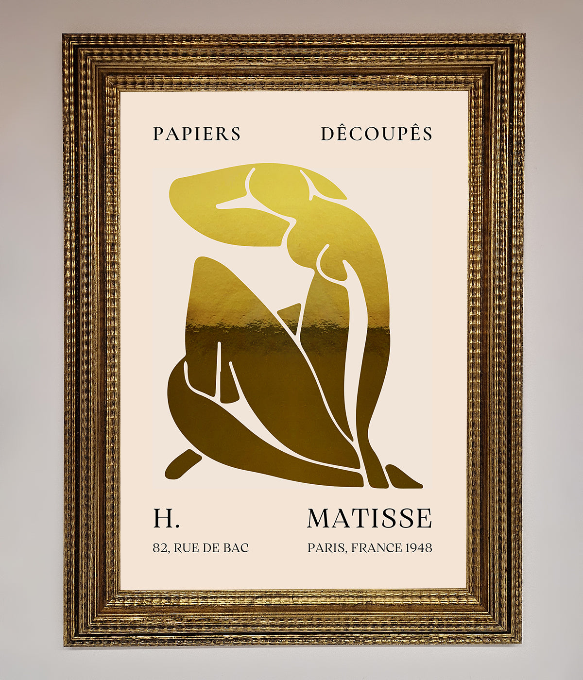 Henri Matisse Figure Foil Print print