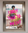 I Only Talk To My Cat Framed Wall Art - Zestio