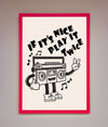Play Twice Framed Wall Art - Zestio